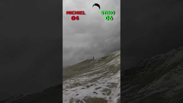 Michiel vs Stino, spin battle #shorts #kitesurfing