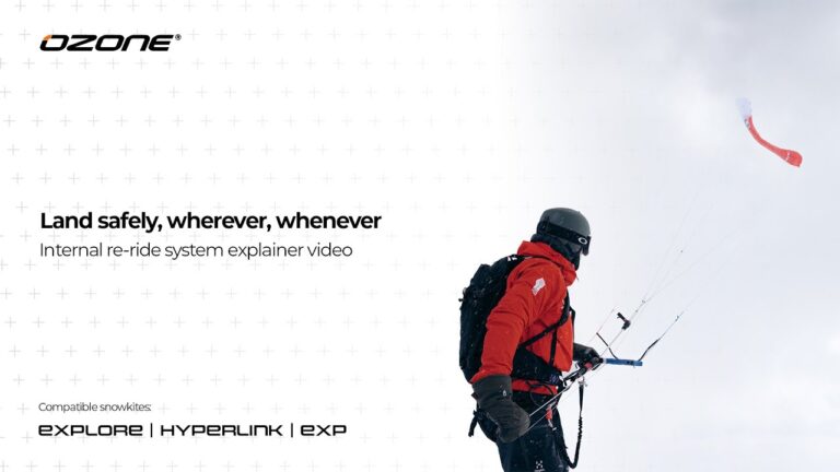 Land the kite safely, wherever, whenever | Ozone Internal Re-Ride System
