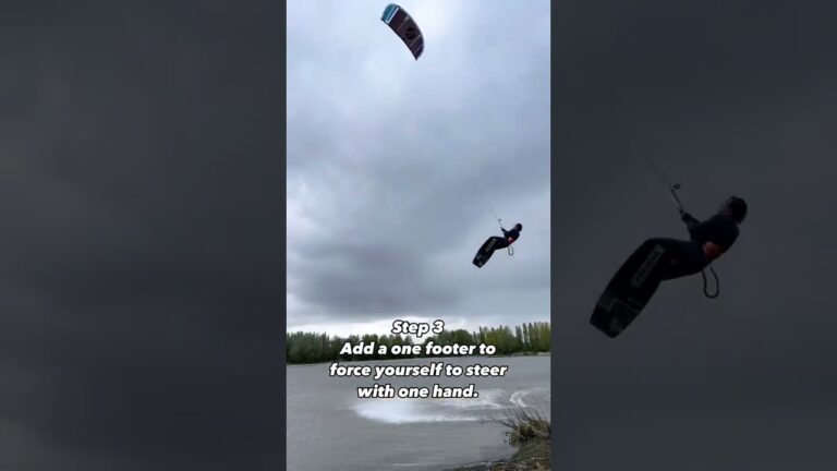 How to kiteloop board off #short #kitesurfing