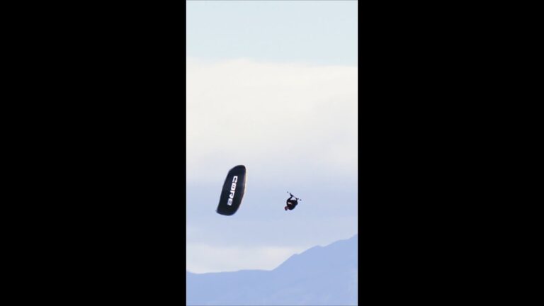 Cape Town Kitesurfing Action with The Pace Pro! ‍ #BigAir #Kitesurfing