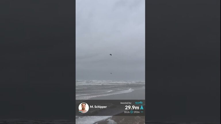 NEW RECORD of 29.9 meter! Flying 250 meters far! Riding the 7m nitro! @michiel_schipper