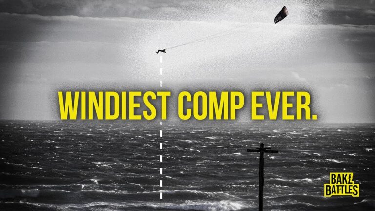 The Windiest Kite Competition in History – 60 KNOTS!