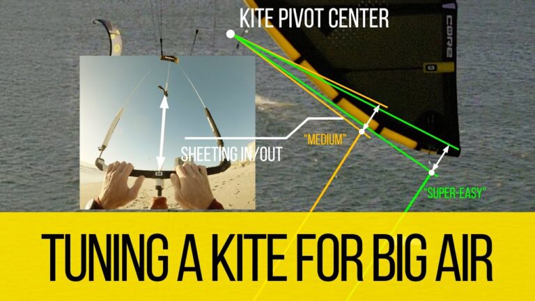 Tuning A Kite For Big Air. Kitesurf tutorial on how to set up kite bridles.