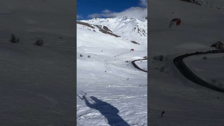 Sneakpeak of our snowkite trip, way more content to come! #snowkiting #kitesurfing