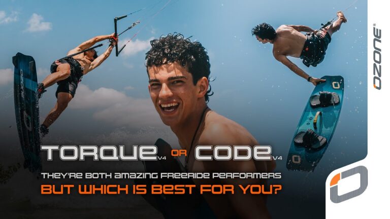 How to choose between the Ozone Code V4 & Torque V4 twin-tips | Comparison with Santi Cisneros