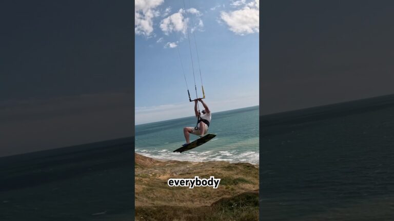 Sketchiest kite launch ever? Watch my Cliff jump project for the #fullsend #courtintheact #kite