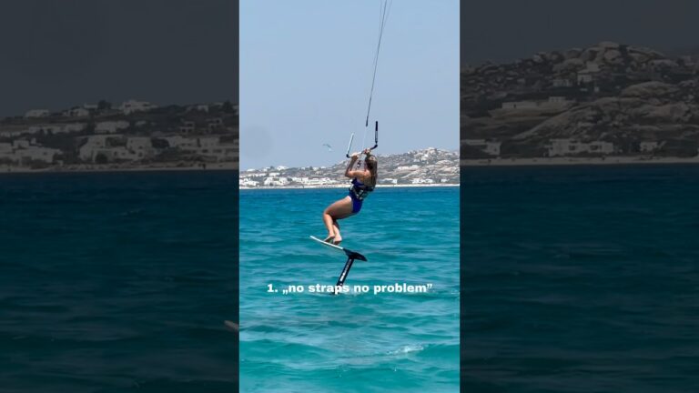 Try these 4 kitefoil turns! #tutorial #kitesurfing #kitefoiling