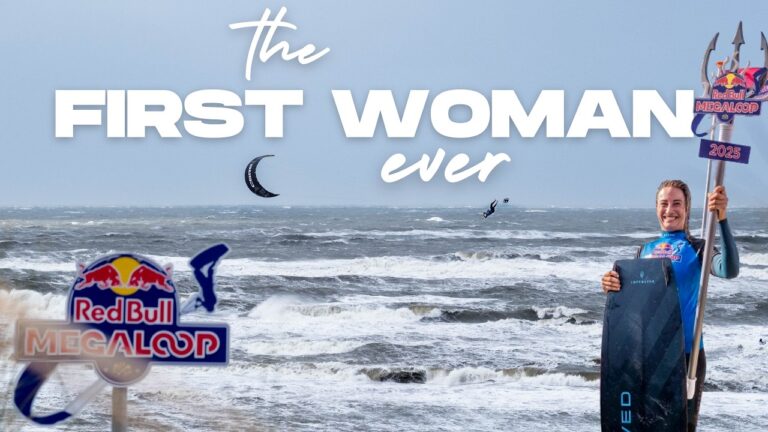 First Woman Ever to Win the Most Extreme Competition in Kitesurfing | Big Crash, Big Win