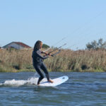 Kitesurfing Technique - Toeside Water start a Strapless Surfboard