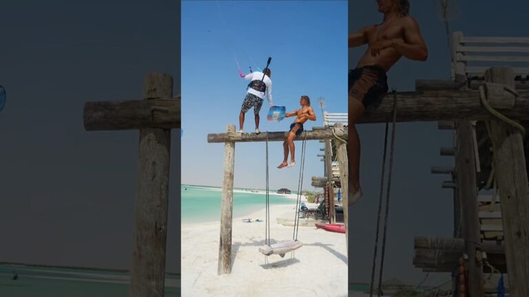 Crazy Jump from a swing