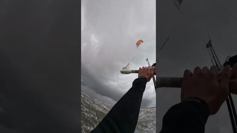 Wait for the insane jump ‍ #kite #kitesurfing #surf #beach