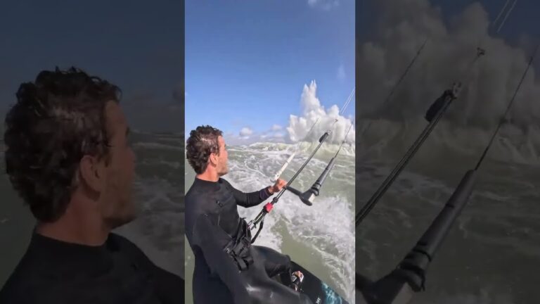 Cold Hawaii pier sight seeing #kitesurfing #kite #surf #beach