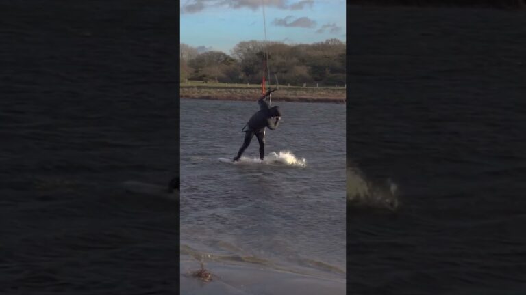Having fun taking of in a weird way #kitesurfing #shortvideo #shorts #kiteground #kite