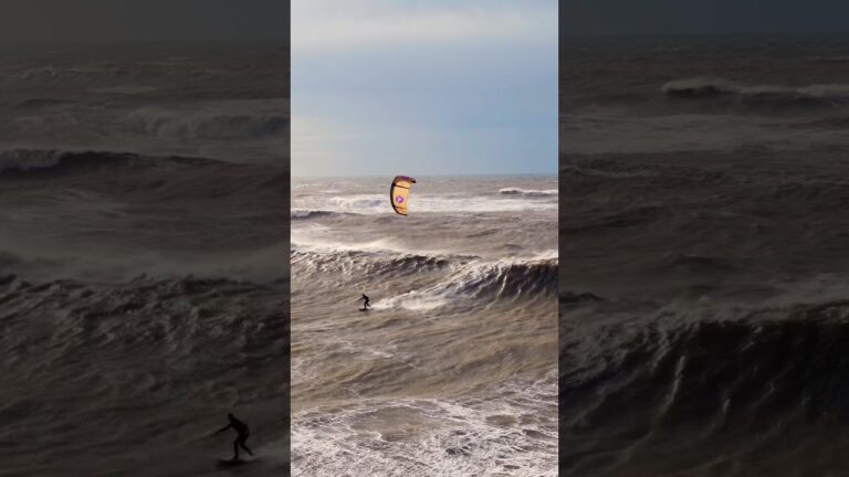 Massive waves at home in my latest #vlog edit! #courtintheact #kitesurfing #storm #stormchase