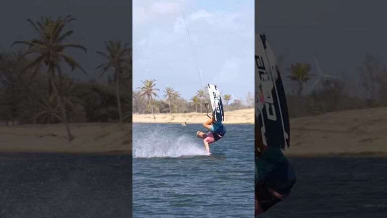 Stomping a backroll hand drag to blind / kiteboarding