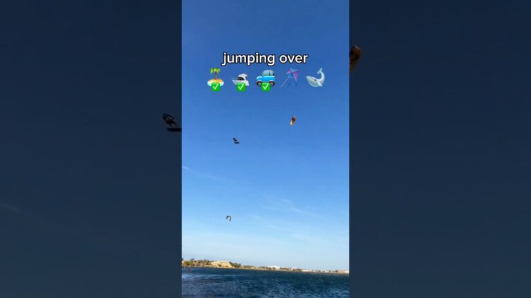 Kitesurfer flying crazy high over… what’s next?
