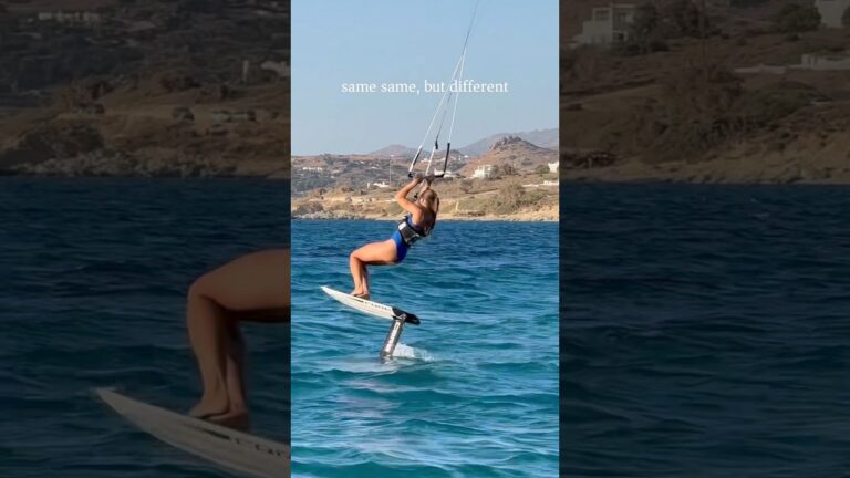 Find the difference! #findthedifference #watersports #kitesurf #kitefoil #extremesports #surfgirl