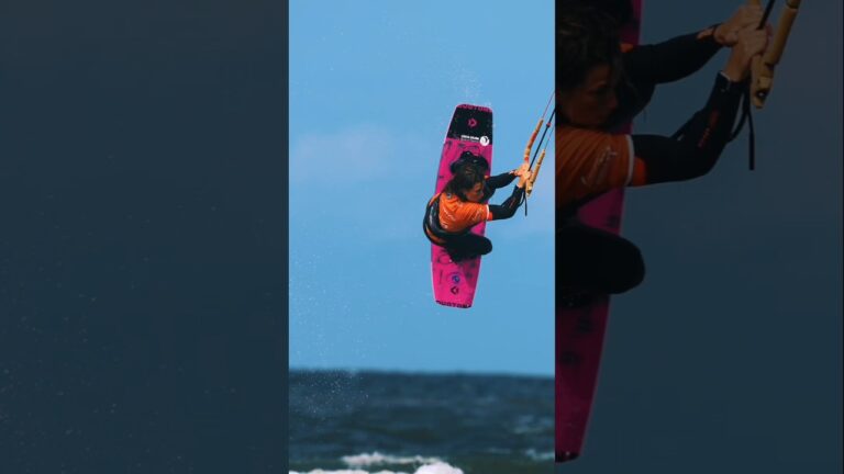Claudia delivered in Borkum and claimed a well-deserved second place! #kiteboarding #kitesurfing