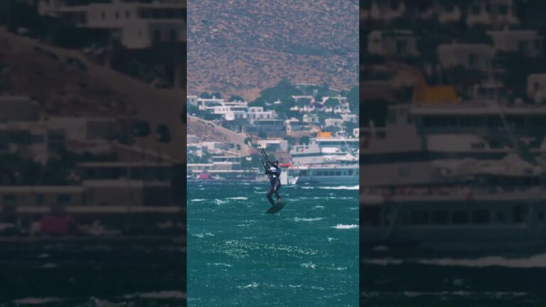 Nathalie landing like a boss ! #gkakiteworldtour #gkagreece #bigair #mykonos #gkabigair