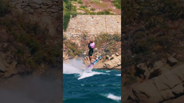 He wanted the Greek Wildcard, he got it #gkakiteworldtour #gkagreece #bigair #mykonos #gkabigair