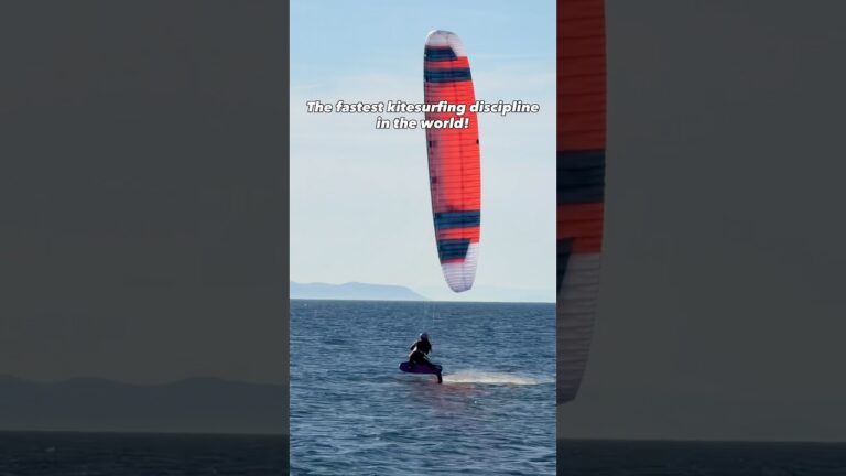 Fastest KITESURF BOARD in the world! #kitesurf #kitesurfing #extremesports #racing #sportgirl