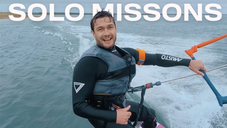 SOLO KITEBOARDING MISSION!