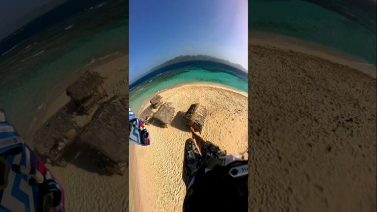 Jumping over an island