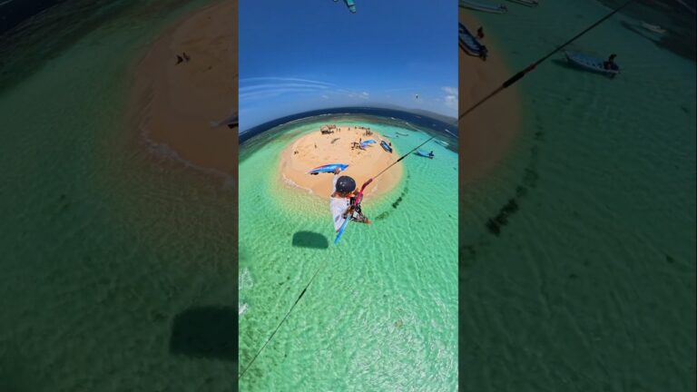 jumping over Blue water