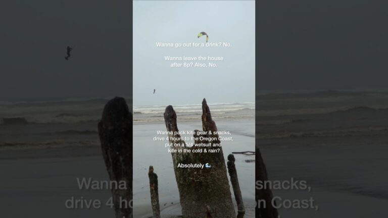 I can't be the only unhinged one out here... right? #kiteboarding #unhinged #letsgo #oregoncoast