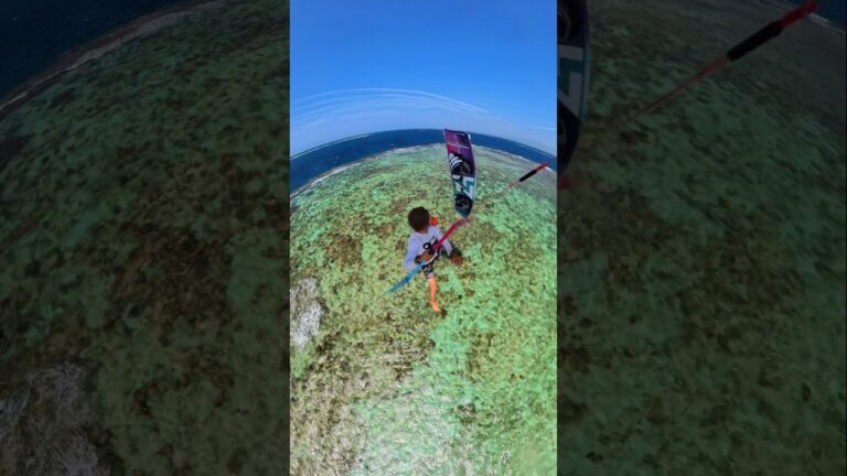 kitesurfing in paradise