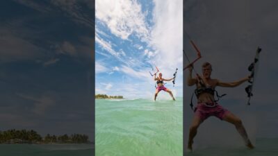 Sliding over the camera #kitesurfing #incredible